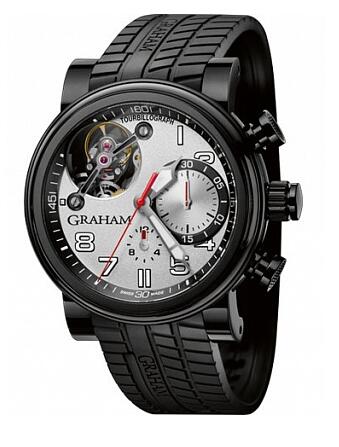 Graham Tourbillograph Trackmaster Black 2TWTB.S03A Replica Watch